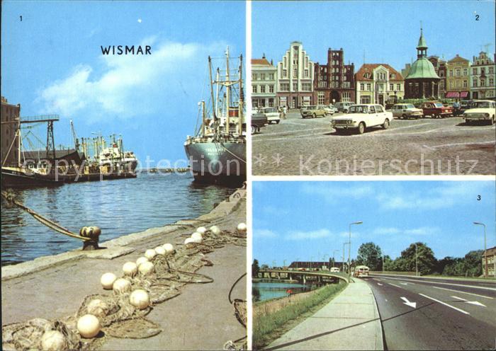 Wismar Mecklenburg Vorpommern Hafen Markt Hochbruecke