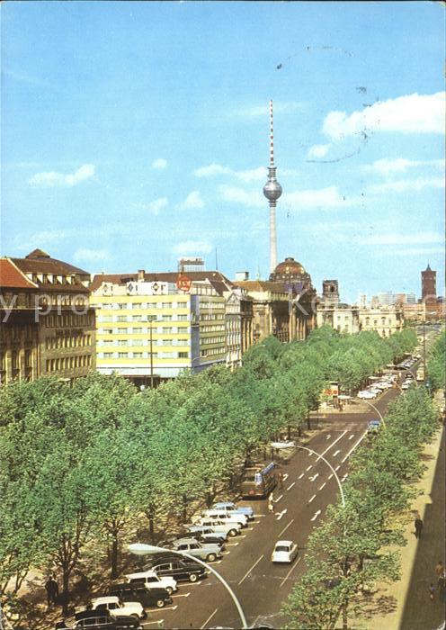 BERLIN CITY Unter den Linden mit Fernsehturm