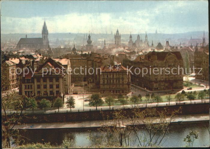 Praha Prahy Prague Tuerme der Altstadt