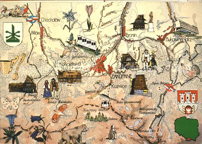 Zakopane Lagekarte