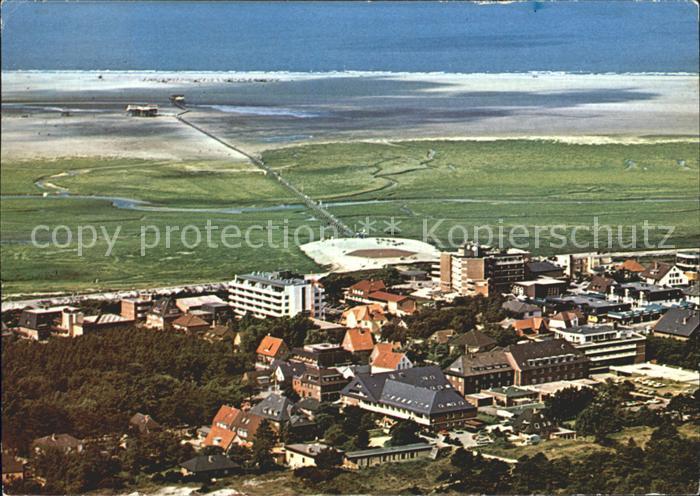 St Peter-Ording Fliegeraufnahme mit Strand