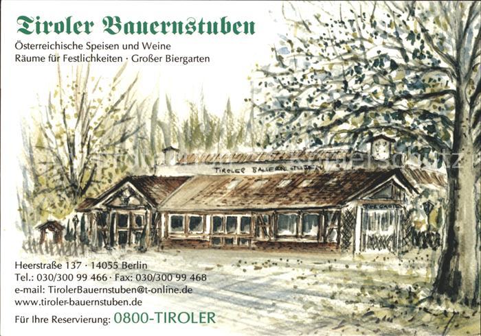 BERLIN CITY Tiroler Bauernstuben Zeichnung