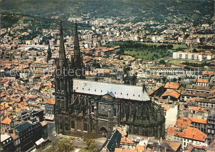 Clermont Ferrand Puy de Dome Fliegeraufnahme Cathedrale