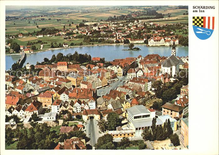 Schaerding Fliegeraufnahme Innpartie