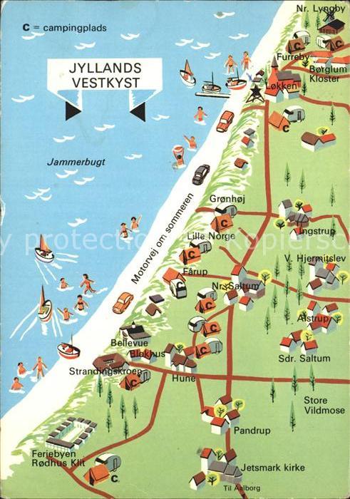 Jylland Westkueste Lageplan