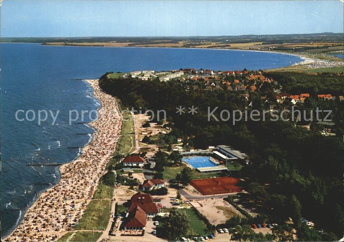 Hohwacht Ostseebad Fliegeraufnahme mit Strand