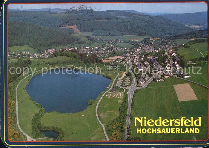 Niedersfeld Fliegeraufnahme mit See