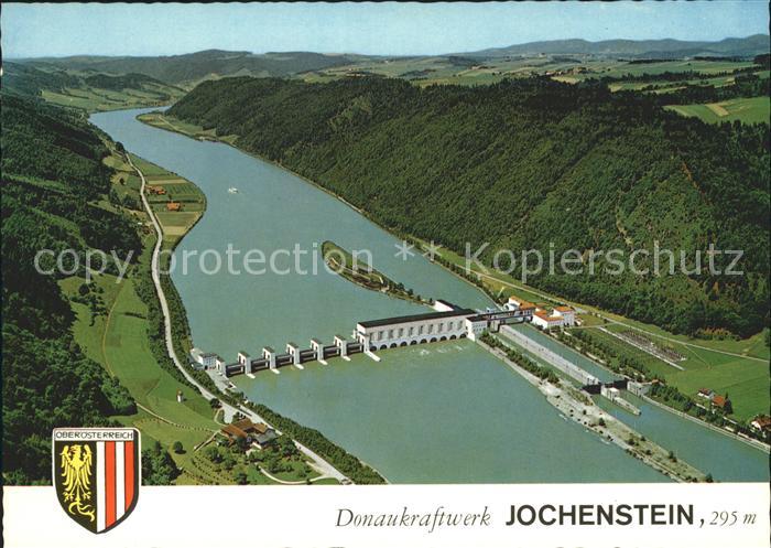 Jochenstein Niederbayern Fliegeraufnahme Donaukraftwerk