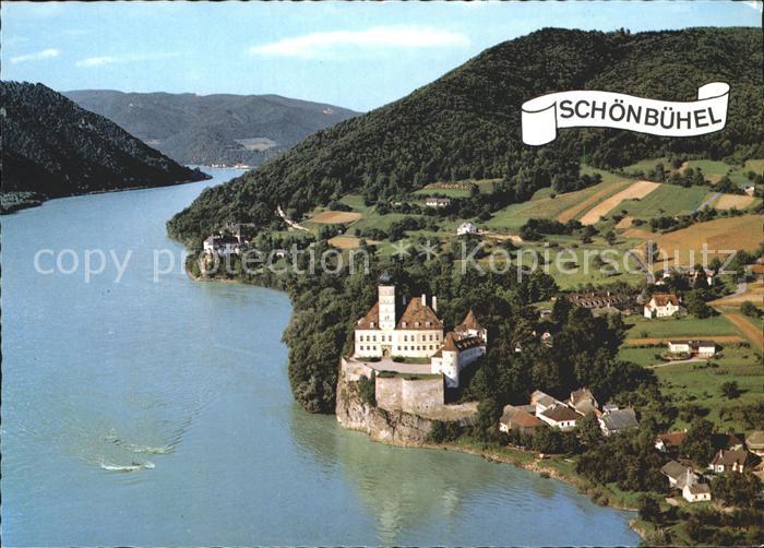 Schoenbuehel-Aggsbach Fliegeraufnahme Schloss an der Donau