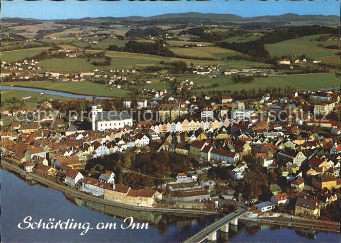 Schaerding Fliegeraufnahme mit Inn