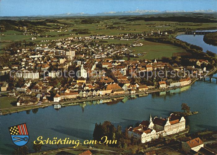 Schaerding Fliegeraufnahme mit Inn