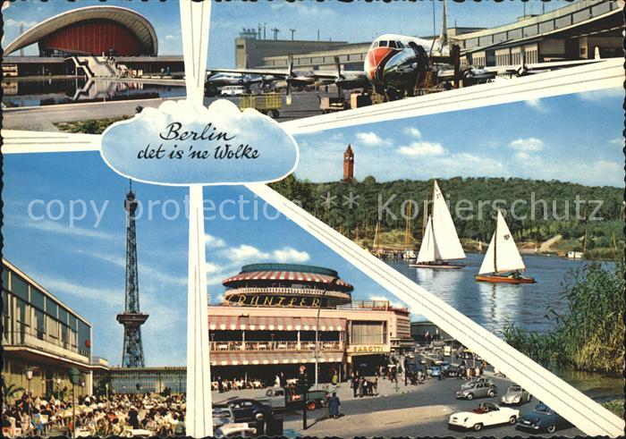 BERLIN  CITY Oper Flughafen Funkturm Kranzler Segelpartie