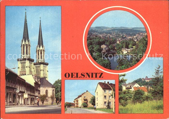 Oelsnitz Vogtland Adorfer Strasse Schloss Voigtsberg Strasse des Friedens