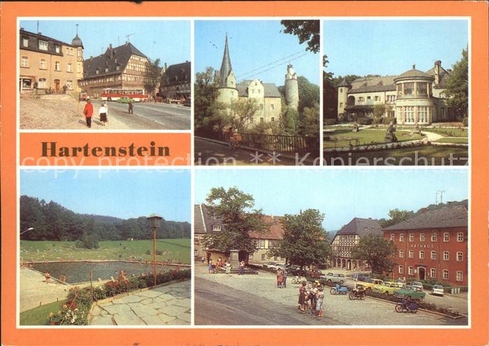 Hartenstein Zwickau Historische Gaststaette Weisses Ross Museum Schloss Schule F