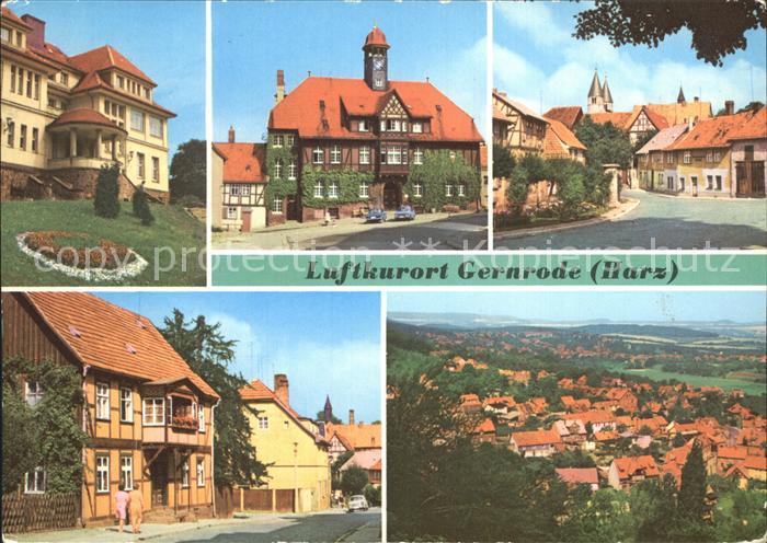 Gernrode Harz FDGB Erholungsheim Stubenberg Rathaus Spittelplatz Bad Suderode