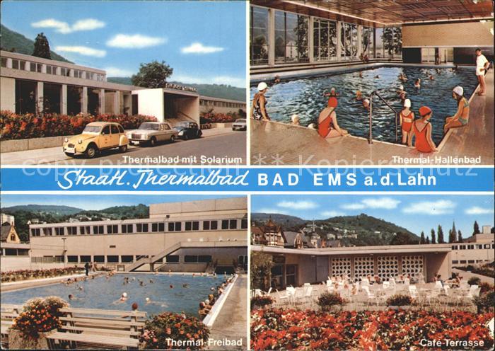 Bad Ems Thermalbad Hallenbad Cafe Terrasse Freibad