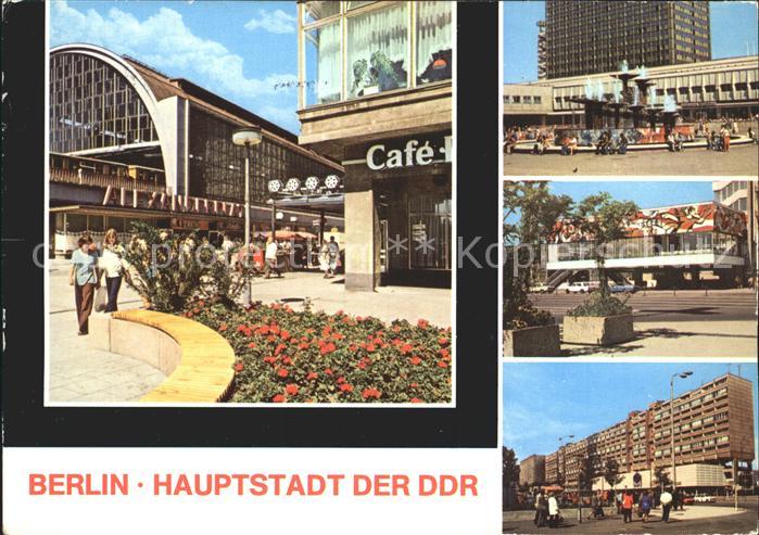 BERLIN  CITY S Bahnhof Alexanderplatz Messecafe Karl Liebknecht Strasse