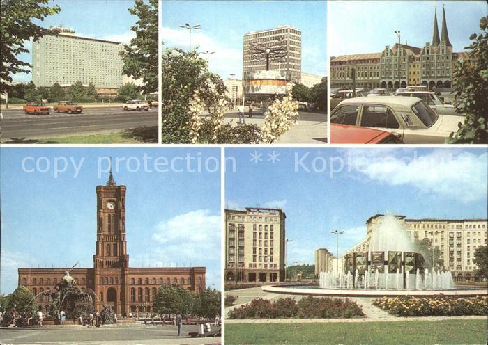 BERLIN  CITY Hotel Beerolina Weltzeituhr Nikolaiviertel Rathaus Leninplatz