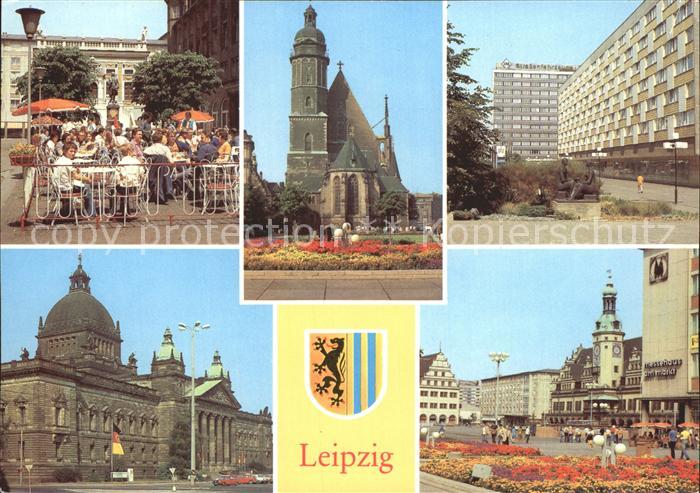 LEIPZIG Sachsen Naschmarkt Thomaskriche Pelzzentrum am Bruehl Georgi Dimitroff M