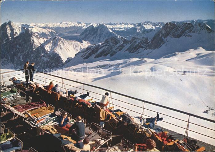 Zugspitzbahn Hotel Schneefernerhaus Terrasse