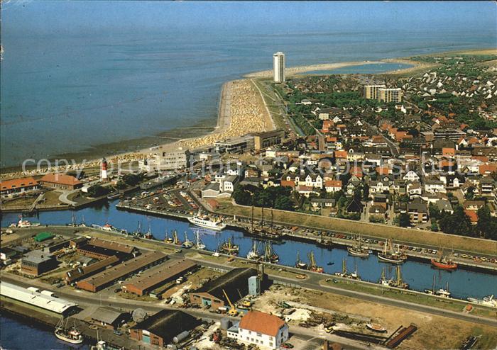 Buesum Nordseebad Hafen Fliegeraufnahme