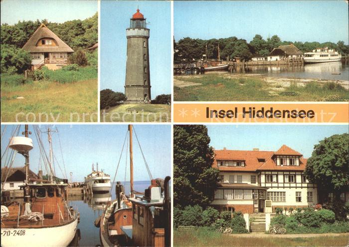 Kloster Hiddensee Fischerhaus Leuchtturm Anlegestelle Hafen HO Gaststaette Dornb