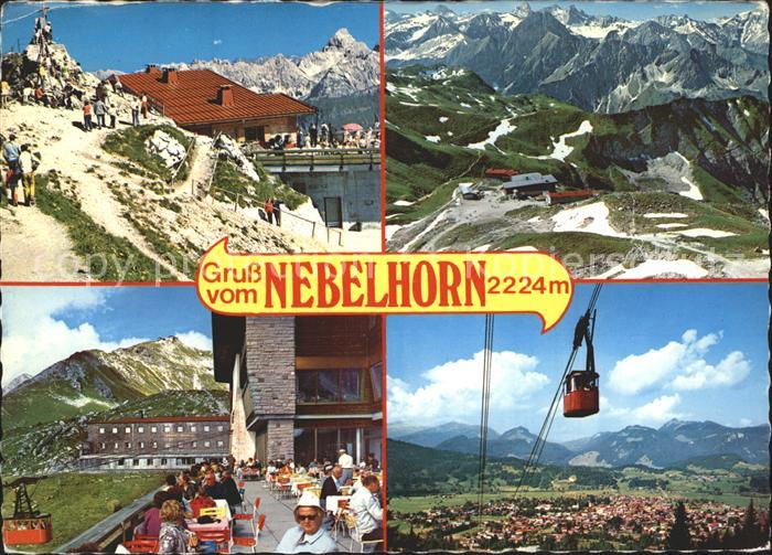 Nebelhorn Bergbahn Alpenpanorama Bergrestaurant