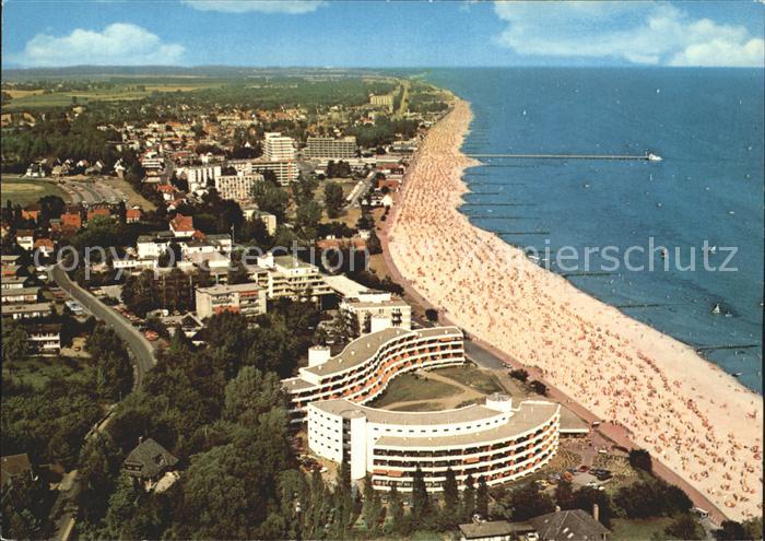 Groemitz Ostseebad Hotelanlage Strand Fliegeraufnahme