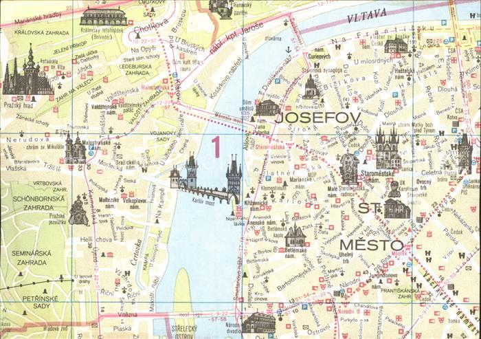 Praha Prahy Prague Guide Stadtfuehrer Stadtplan Sehenswuerdigkeiten