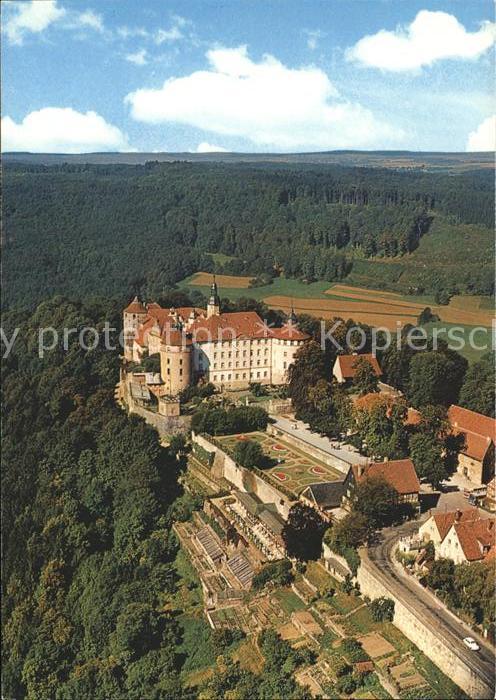 Langenburg Wuerttemberg Schloss Fliegeraufnahme