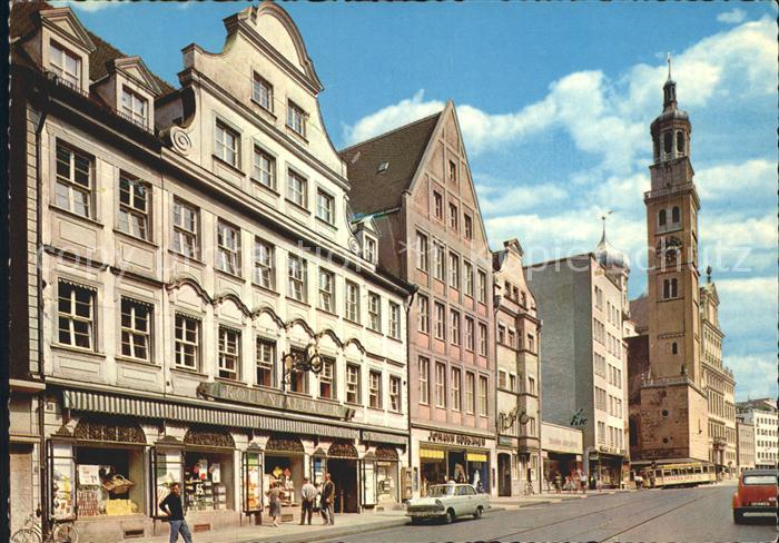 Augsburg Karolinenstrasse mit Perlach