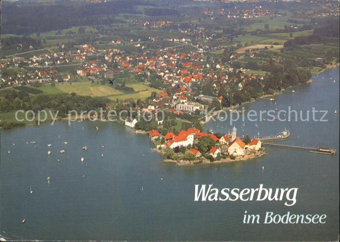 Wasserburg Bodensee Halbinsel Fliegeraufnahme