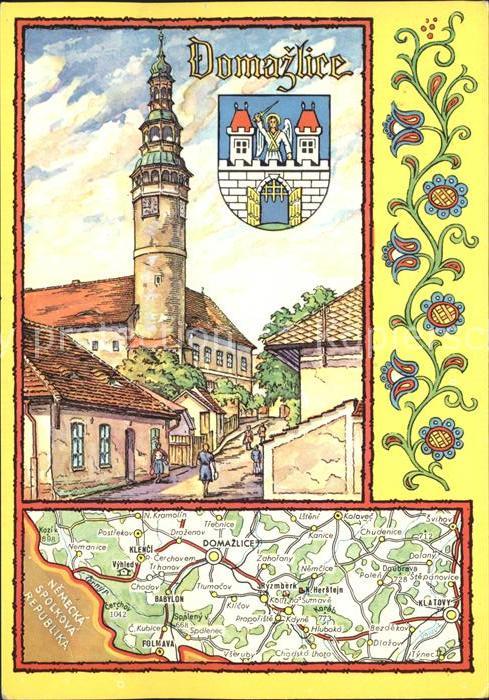Domazlice Chodenburg Turm Landkarte