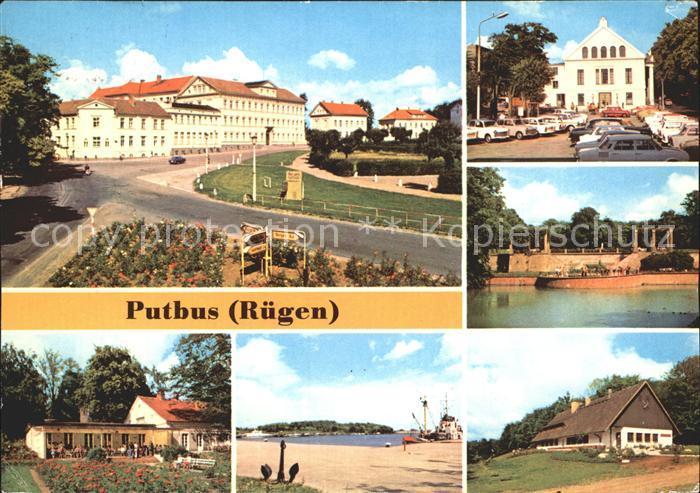 Putbus Ruegen Ernst Thaelmann Platz Rosencafe Hafen Lauterbach Theater Pergola S
