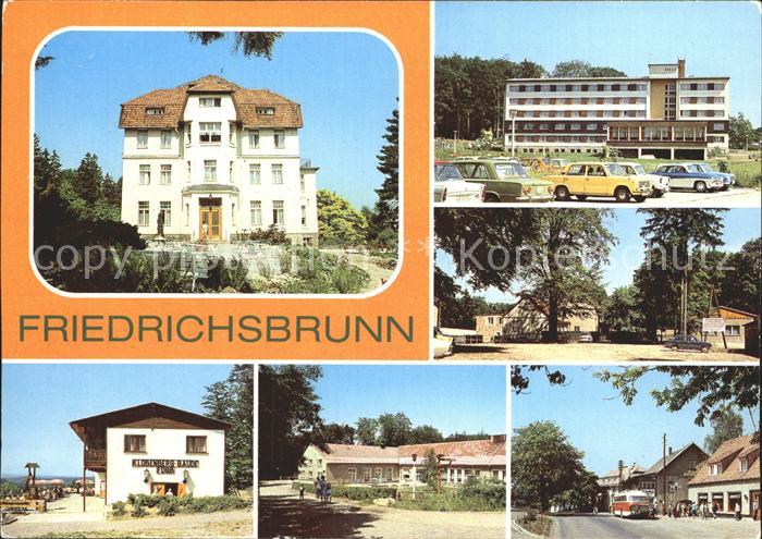 Friedrichsbrunn Harz Sanatorium FDGB Bettenhaus Ferienheim Raststaette Klobenber