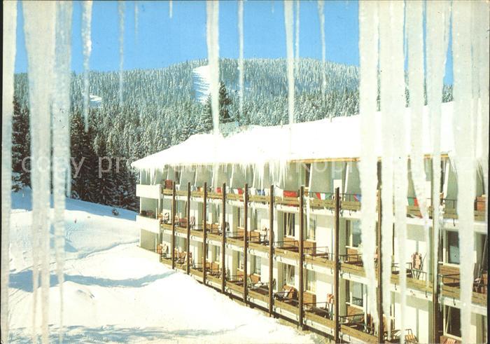 Pamporovo Pamporowo Hotel Panorama im Winter Eiszapfen