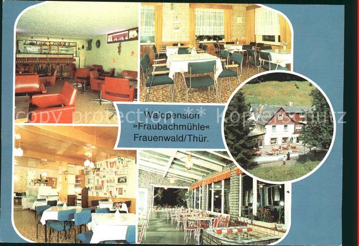 Frauenwald Thueringen Waldpension Fraubachmuehle Restaurant