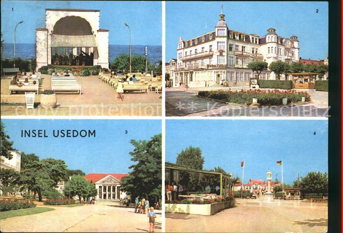 Insel Ruegen Bansin Konzertpavillon Zinnowitz Erholungsheim Glueck auf Heringsdo