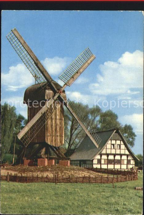Muenster Westfalen Bockwindmuehle und Muehlenhaus