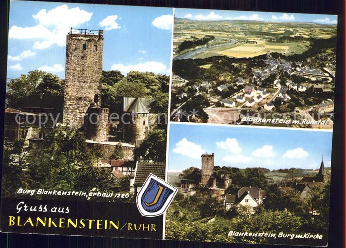 Blankenstein Ruhr Burg Blankenstein Fliegeraufnahme Kirche