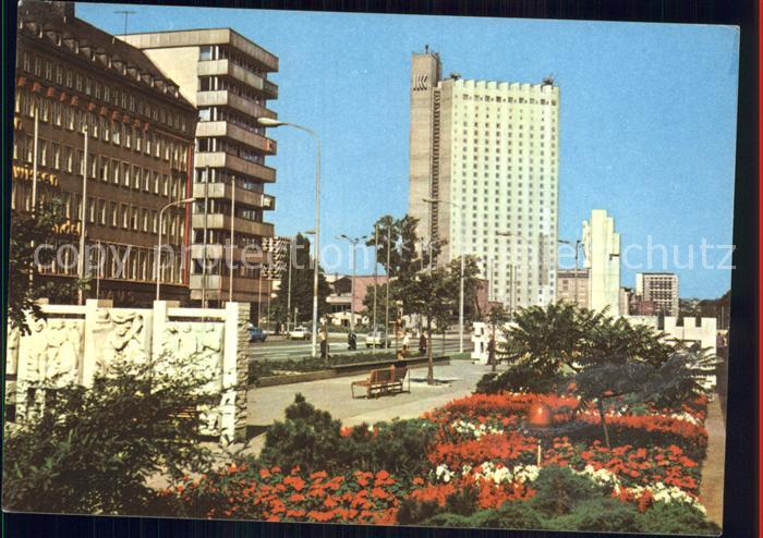 Karl-Marx-Stadt CHEMNITZ Karl Marx Allee mit Interhotel Kongress