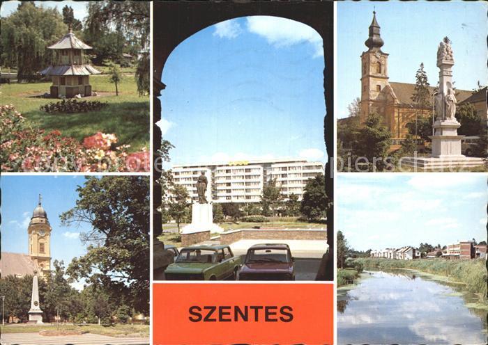 Szentes Kirche Denkmal Fluss