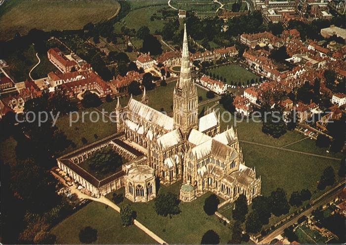 Salisbury Wiltshire Kathedrale Fliegeraufnahme