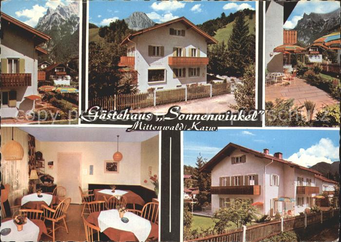 Mittenwald Karwendel Tirol Gaestehaus Sonnenwinkel