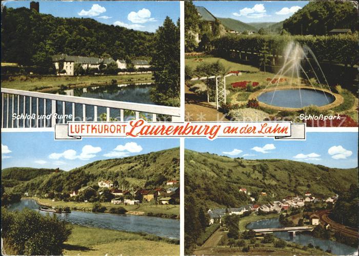 Laurenburg Schlosspark Scloss und Ruine Lahn