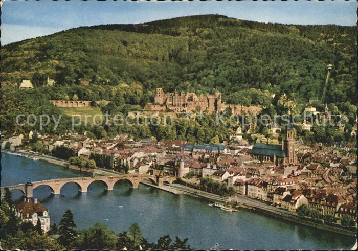 Heidelberg Neckar Fliegeraufnahme