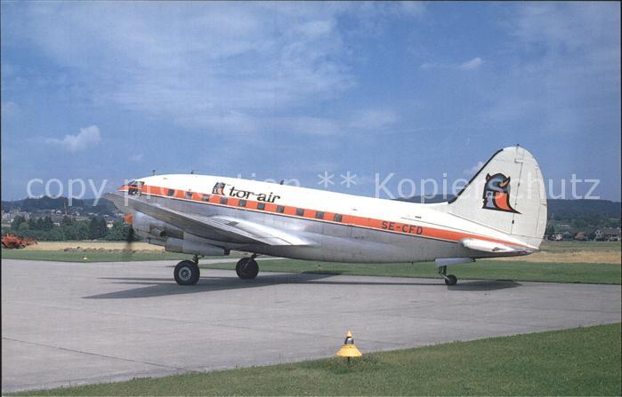 Flugzeuge Zivil Curtiss C-46C Super Commando SE-CFD c7N 26713 Tor-Air