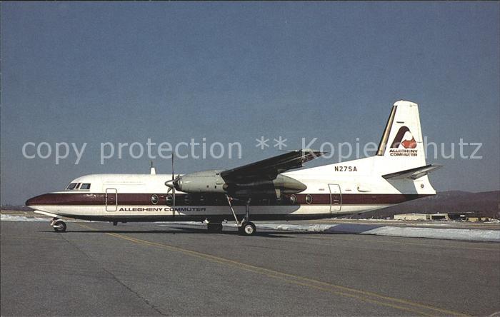 Flugzeuge Zivil Allegheny Commuter Suburban Airlines Fokker F27-500 Friendship N
