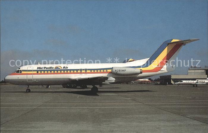 Flugzeuge Zivil MID Pacific Air Fokker F28-4000 N281MP S/N 11221