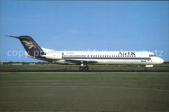 Flugzeuge Zivil Air UK Fokker 100 G-UFKE